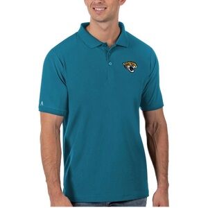 Jacksonville Jaguars NFL Men's Antigua Teal Legacy Pique Polo, Size XL